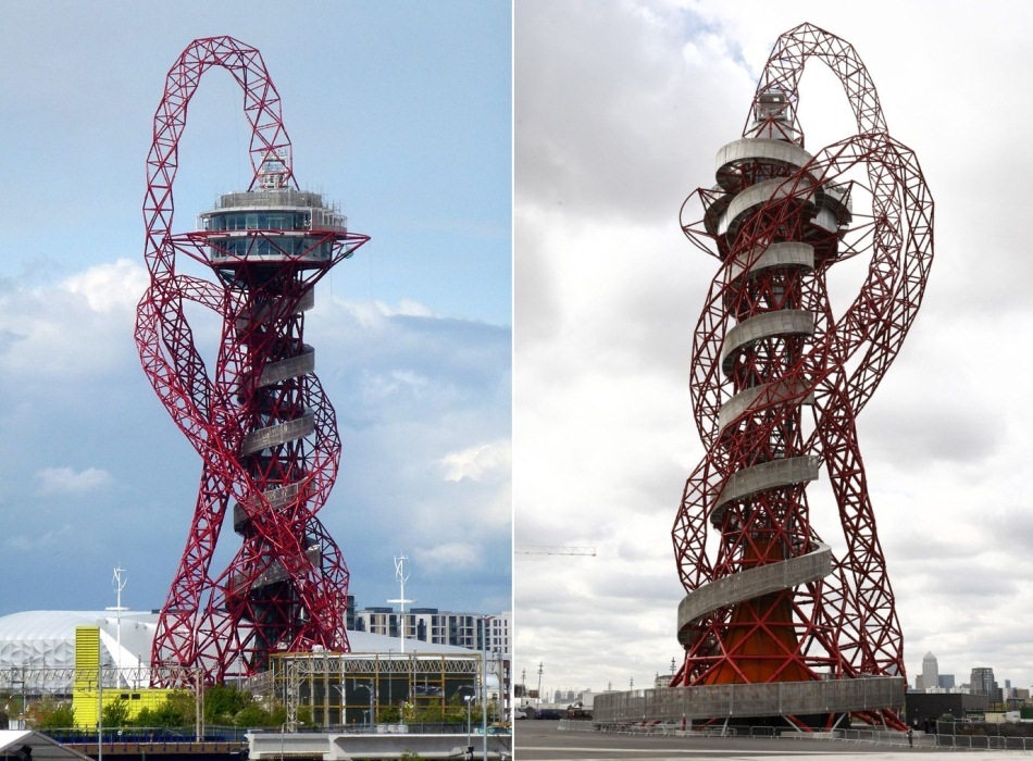 20. Башня «ArcelorMittal Orbit» в Лондоне. Скульптор: Аниш Капур.