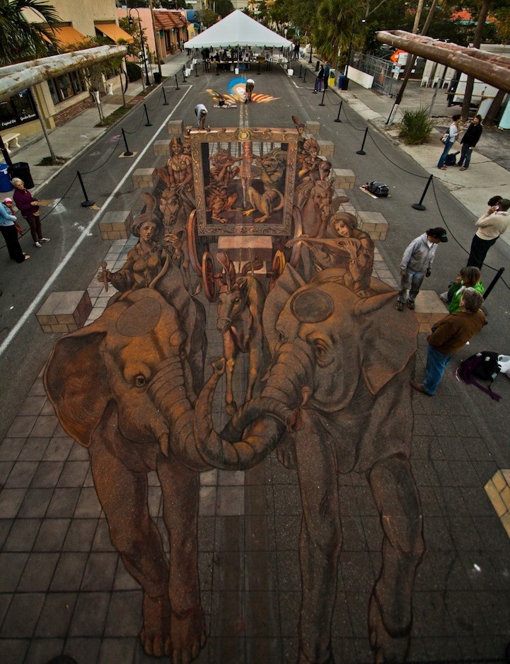 11. Фестиваль стрит-арта в Сарасоте 2012 (Kurt Wenner)
