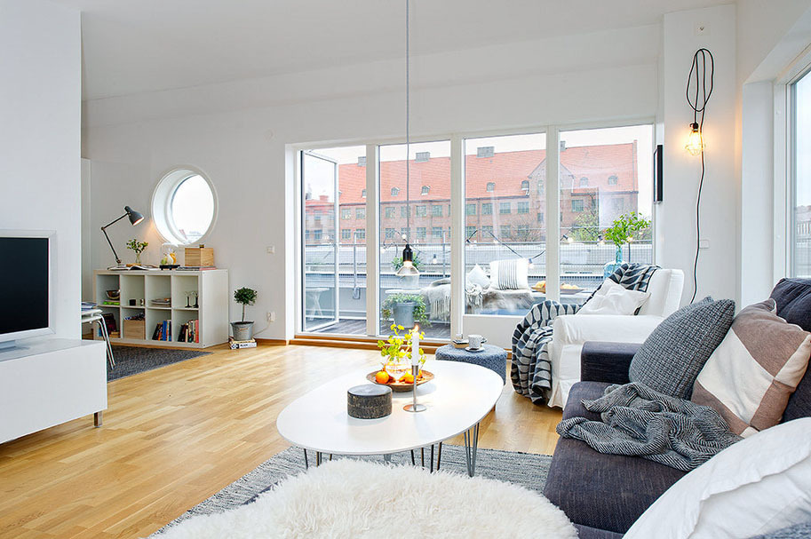 Интерьер квартиры в Швеции