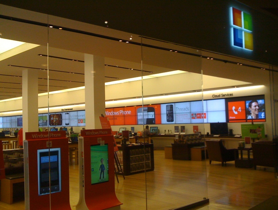 2. Розничные точки Microsoft в США
