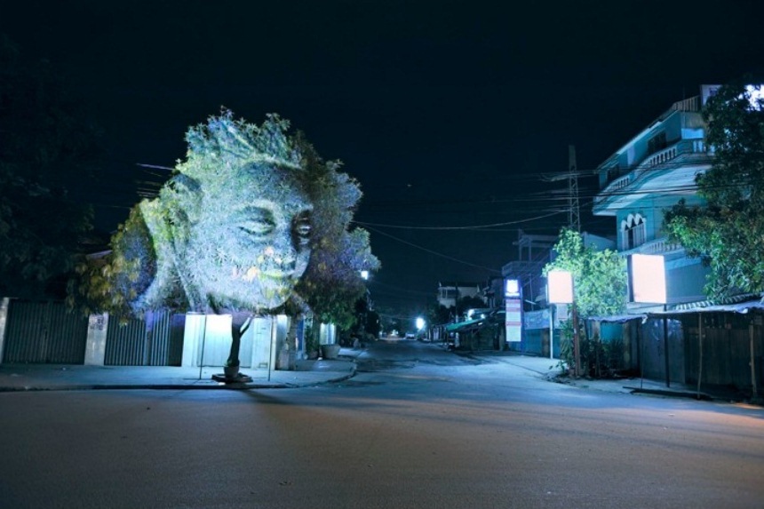 9. Световая инсталляция «Деревья Камбоджи». Автор: Клемен Брийон