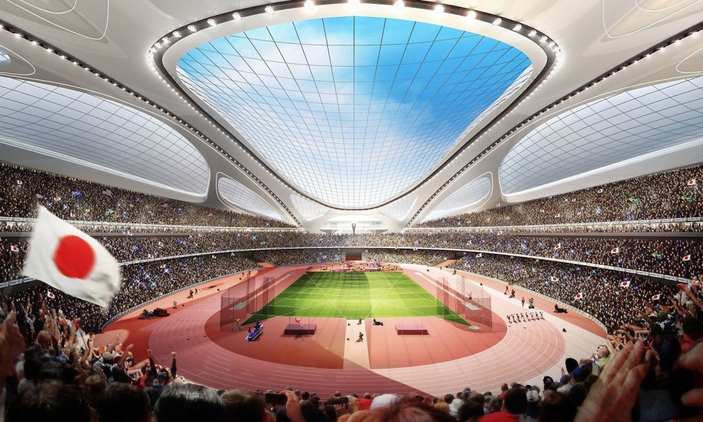 4. Проект токийского стадиона. Архитектор: Заха Хадид