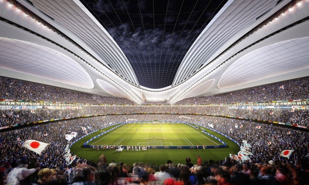 5. Проект токийского стадиона. Архитектор: Заха Хадид