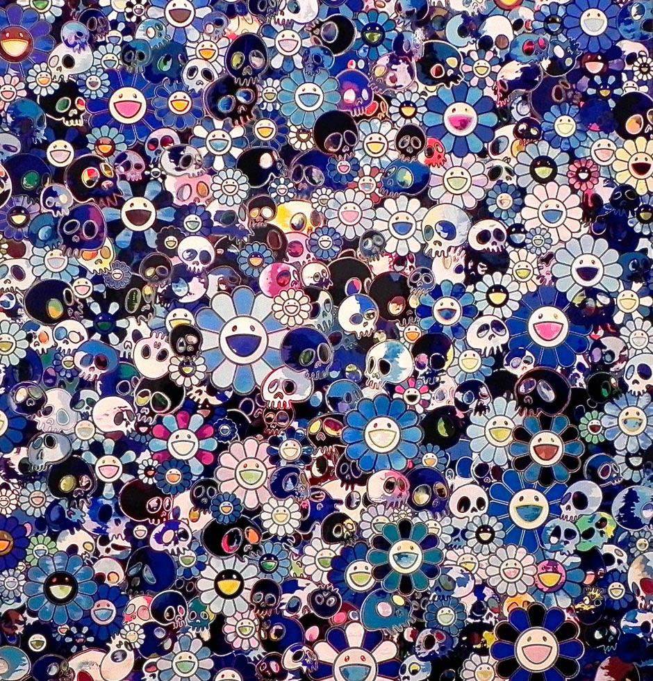 8. Выставка «Цветочки и черепушки» японского художника Такаси Мураками