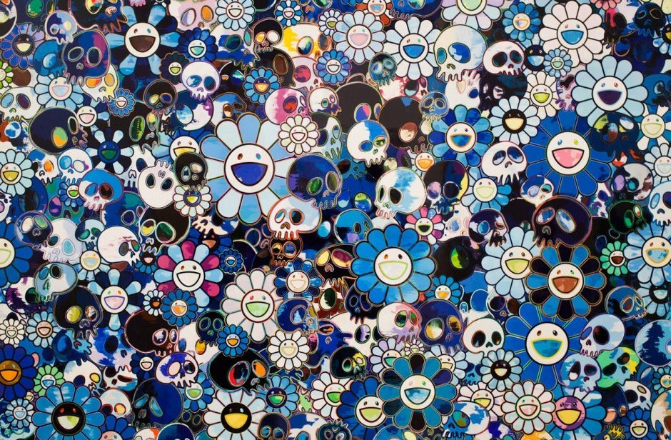 9. Выставка «Цветочки и черепушки» японского художника Такаси Мураками