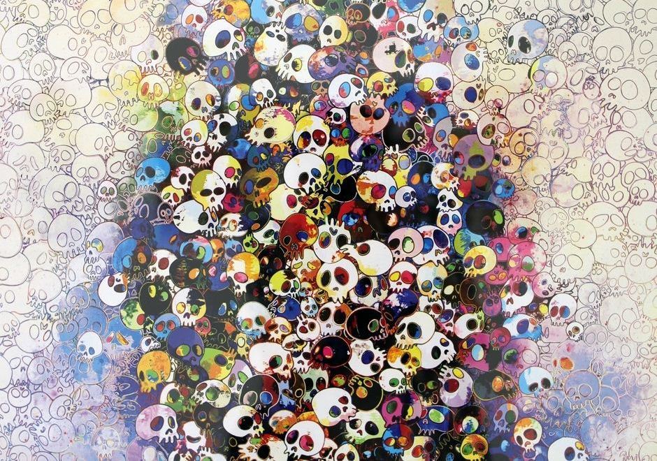 10. Выставка «Цветочки и черепушки» японского художника Такаси Мураками