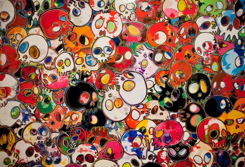 11. Выставка «Цветочки и черепушки» японского художника Такаси Мураками