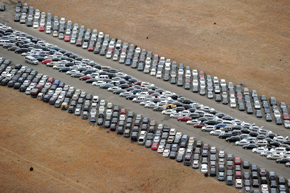 Автомобили после урагана "Сэнди"