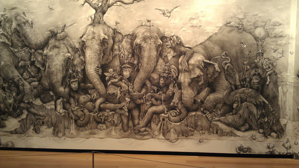 Картина "Слоны". (Adonna Khare)
