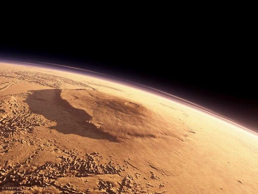 Гора "Олимп" на Марсе