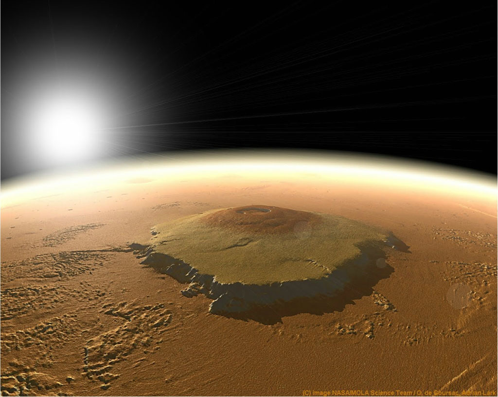 Гора "Олимп" на Марсе