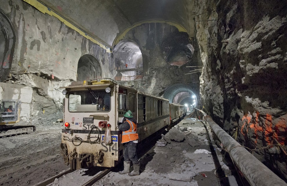 Строительство подземной железной дороги в Нью-Йорке
