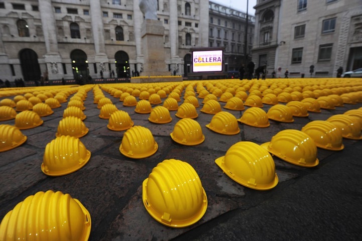 Забастовка строителей в Италии