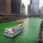 Зеленая река в День святого Патрика