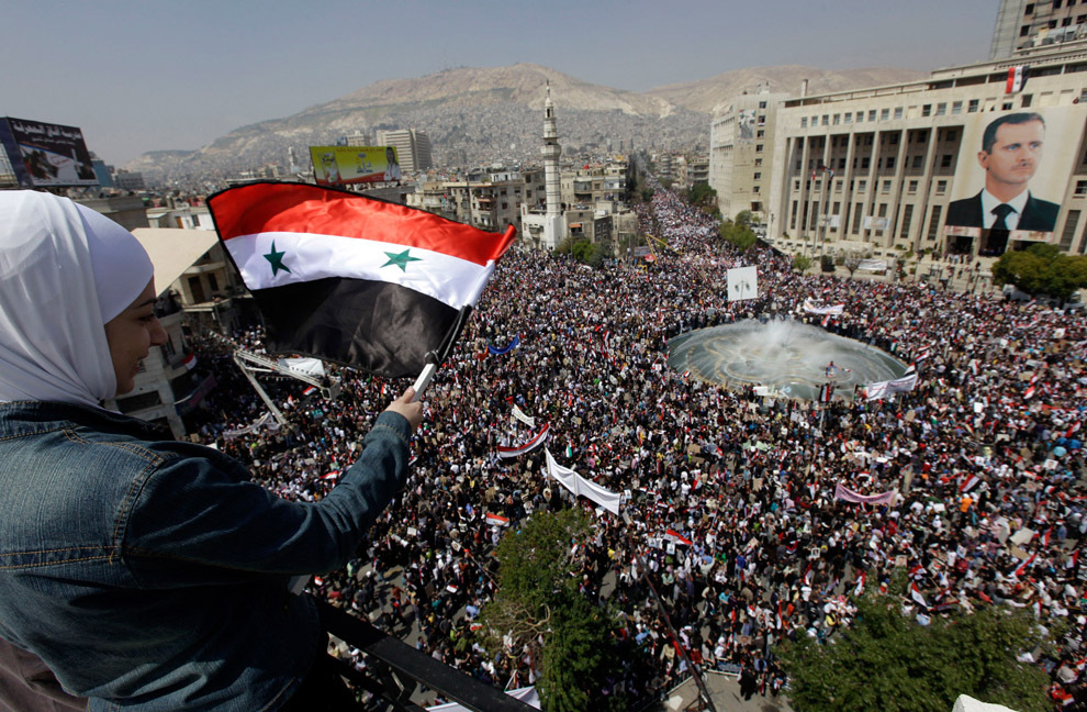 Митинг в Дамаске