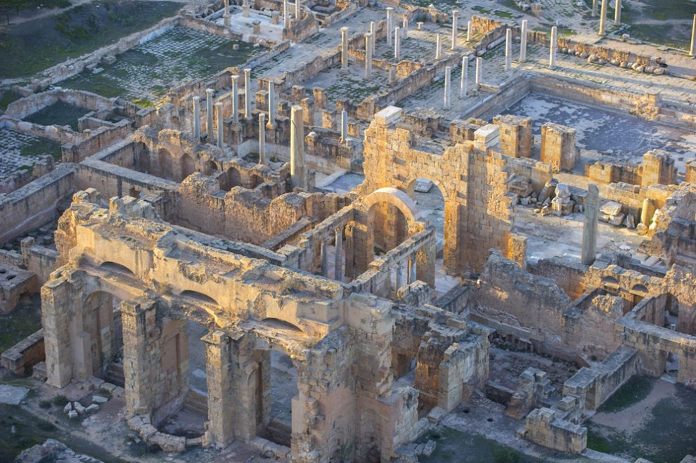 Руины города Лептис-Магна