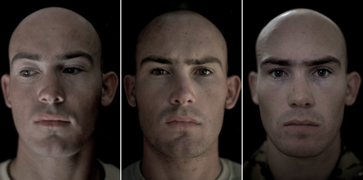 Портреты солдат до, во время и после войны