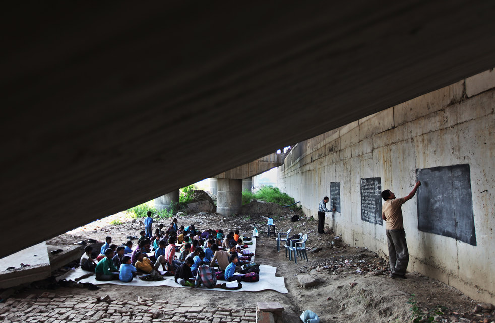 Школа для бедных в Индии