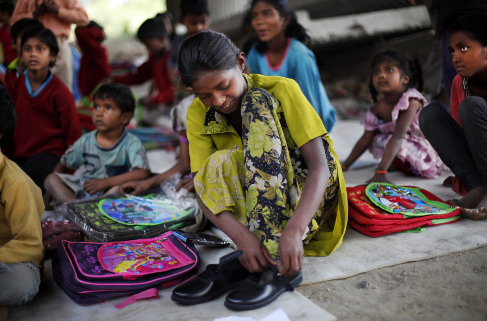 Школа для бедных в Индии
