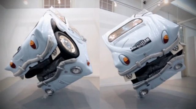 Необычные скульптуры из машин VW Beetles