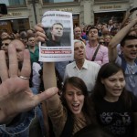 За Навального: акция в центре Москвы
