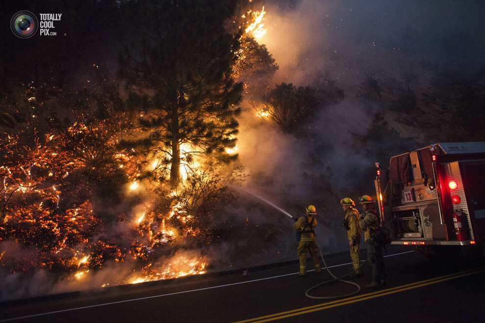 Лесной пожар в национальном парке Йосемити