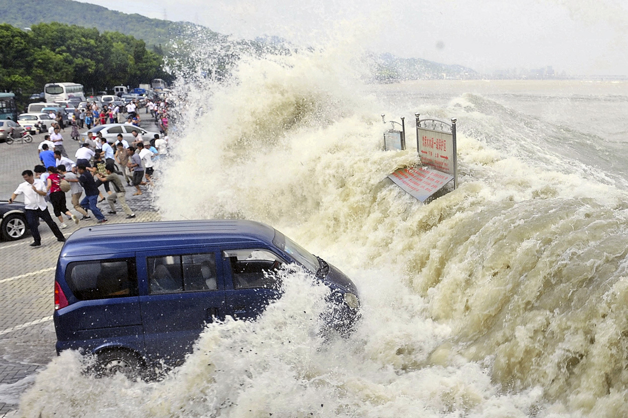 Река Цяньтан приливная волна