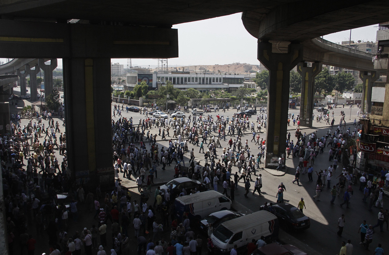 Разгон демонстрантов в Египте