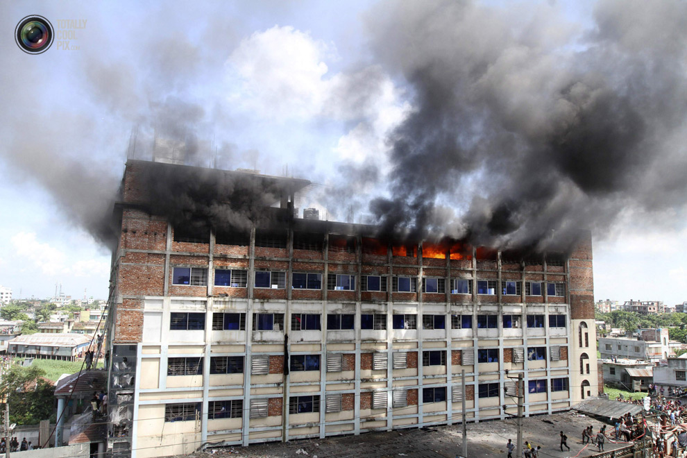 Пожар на фабрике