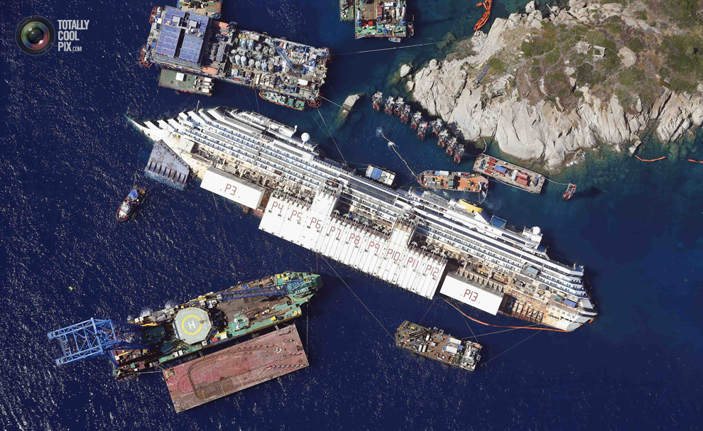 Операция по подъёму судна Costa Concordia
