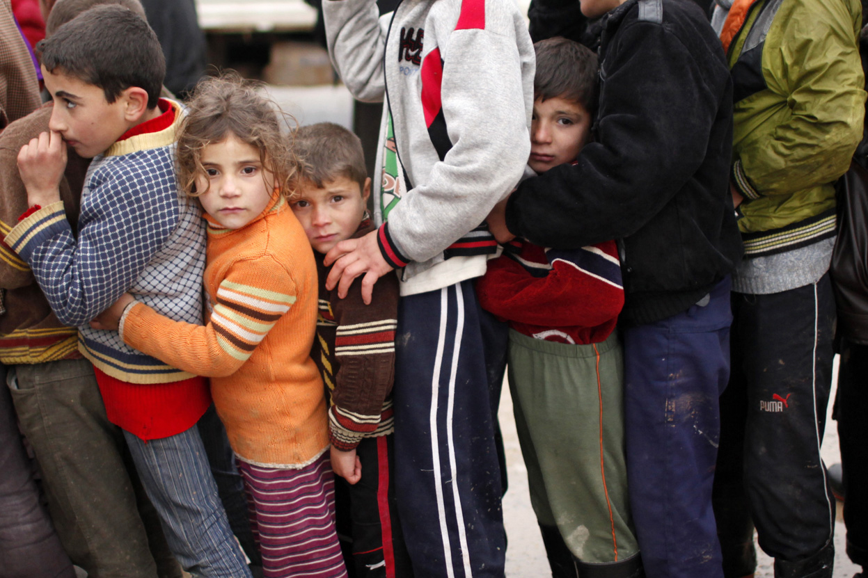 Дети сирийских беженцев