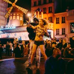 Акция FEMEN  в ночном Париже