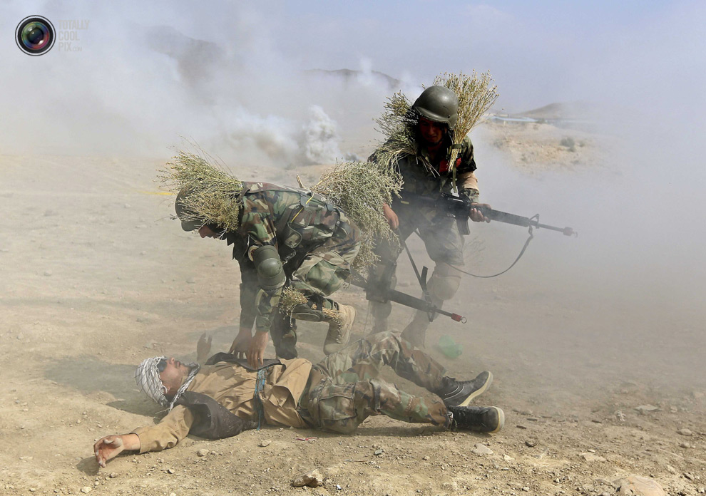 Солдаты Афганской национальной армии 
