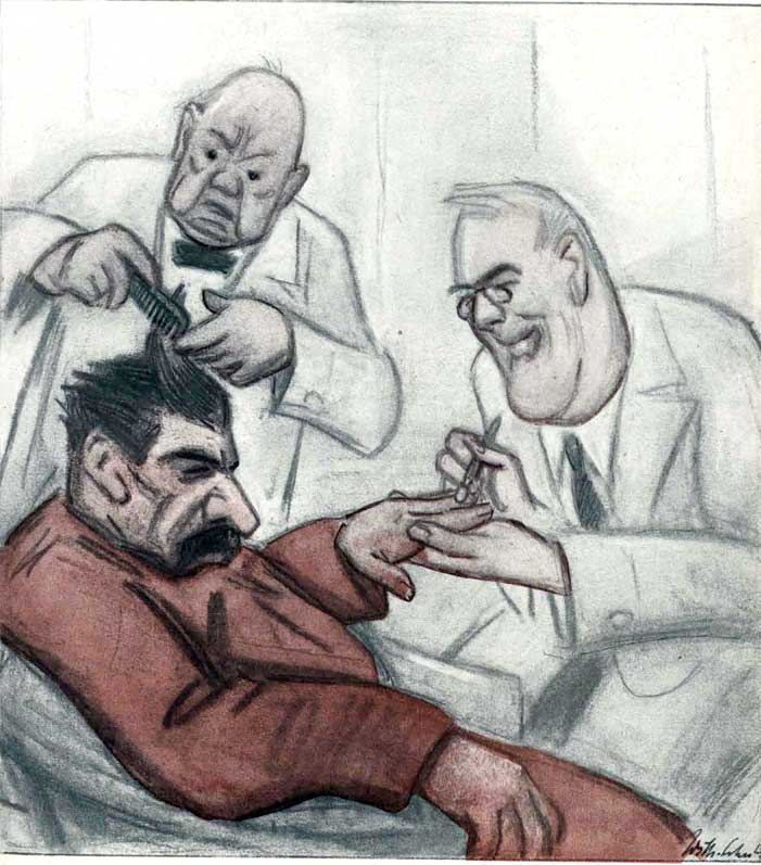 Карикатура на Сталина