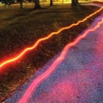 Ученые создали светящееся дорожное покрытие