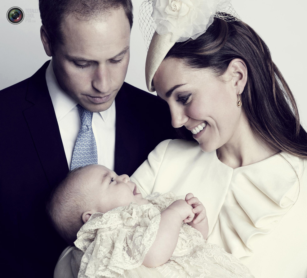 Принц Уильям, Кэтрин, графиня Кембриджская, и их сын, принц Джордж