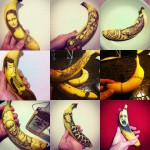 Удивительные рисунки на бананах