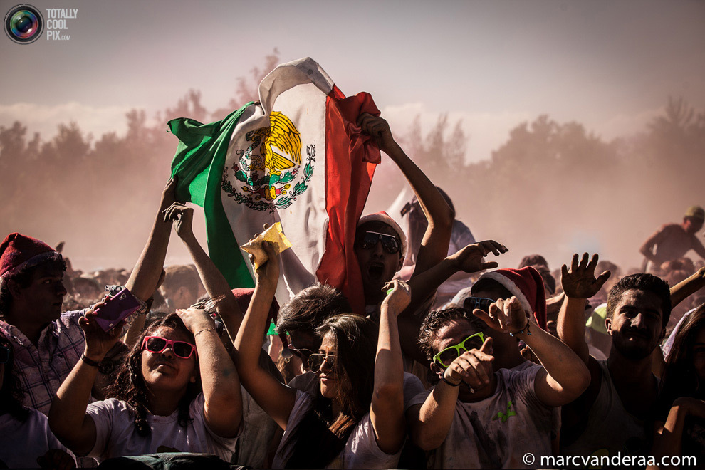 Фестиваль Холи в Мехико