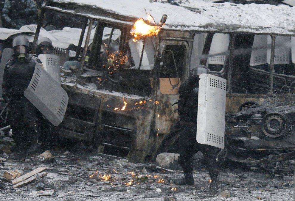 Столкновения на Грушевского в Киеве