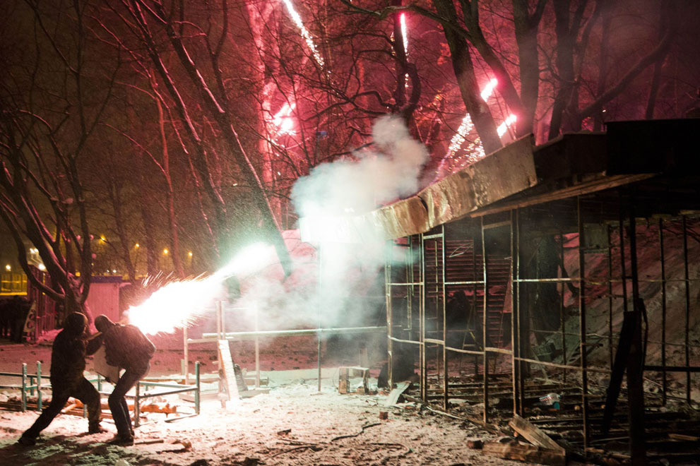 Столкновения на Грушевского в Киеве
