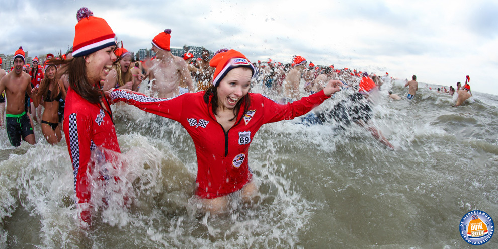 Зимнее плавание Unox Nieuwjaarsduik 2014 в Нидерландах