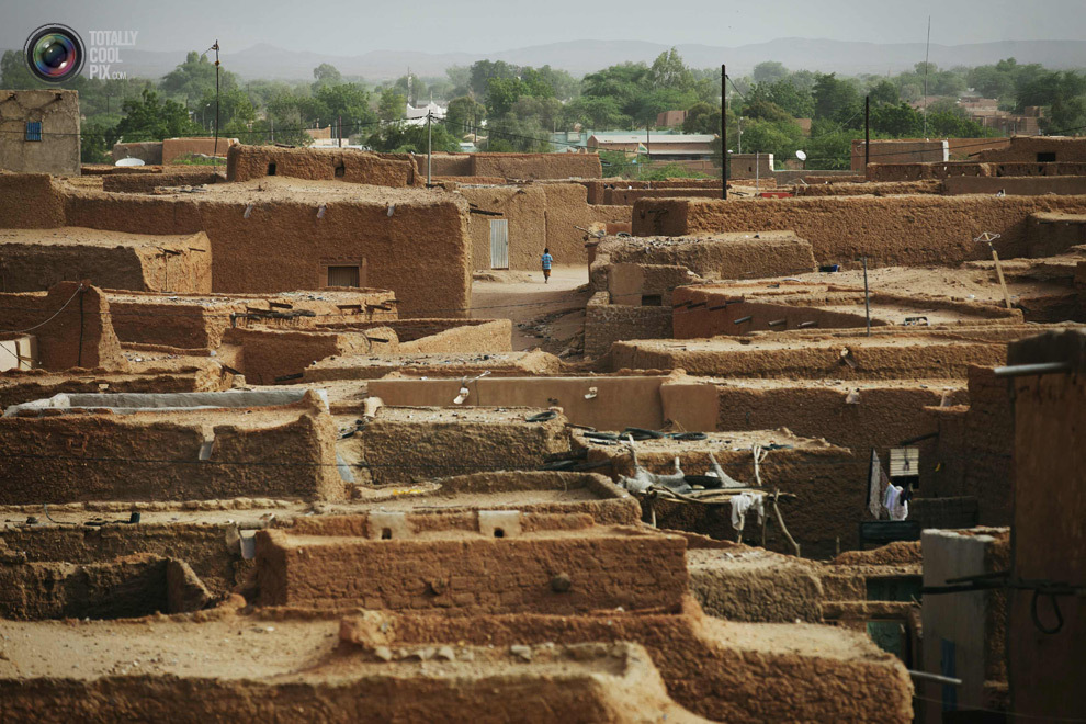 Глиняные дома в Нигере