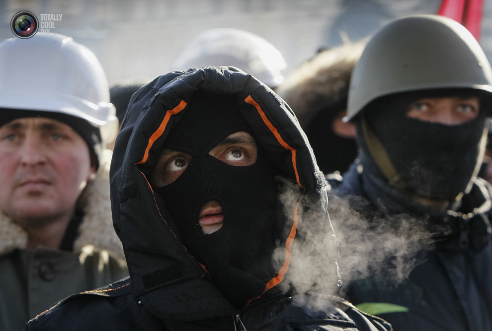 Протестующие на Майдане Незалежности