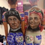 Олимпийский боди-арт в Красной Поляне