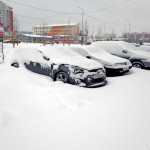 Апрельский снегопад в Челябинске и Екатеринбурге