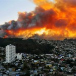 Ужасный пожар в Чили