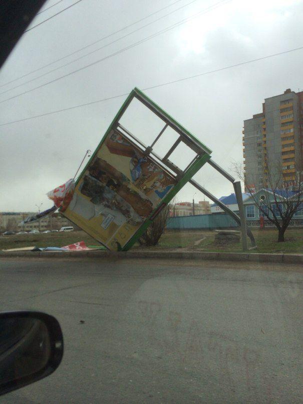штормовой ветер в Омске