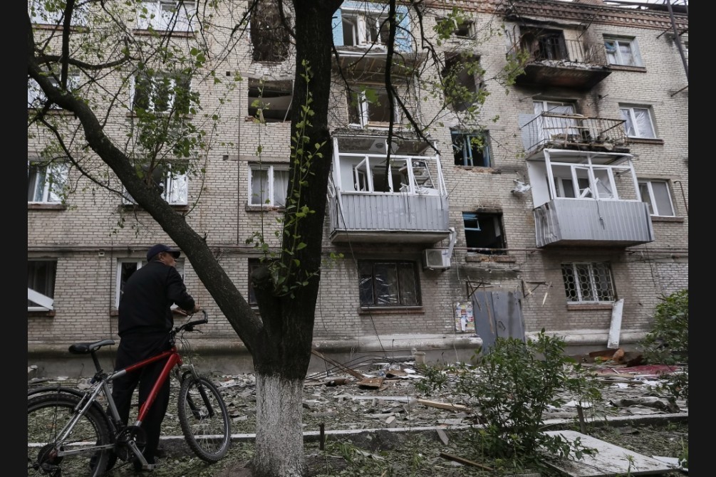 разрушения в Славянске