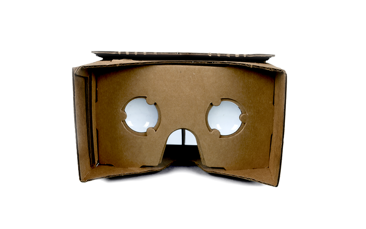 Шлем виртуальной реальности из смартфона и картонной коробки