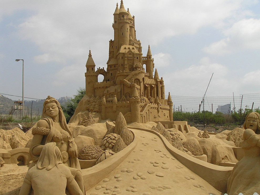 замки из песка 